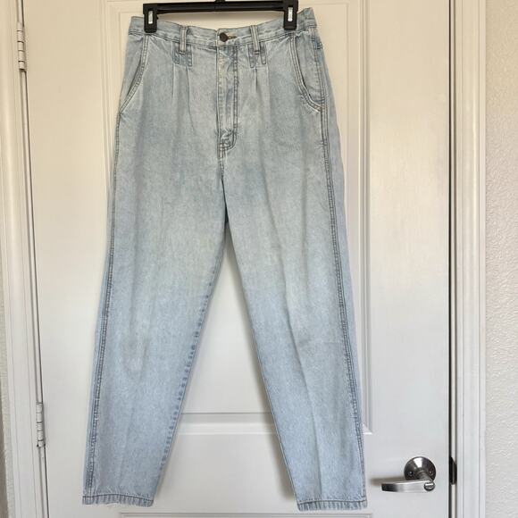 Bill Blass Denim - Vintage Bill Blass Mom Blue Jeans Size 12 Petite High Rise Pleat Front Denim